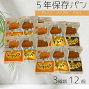 尾西食品 ひだまりパン おいしい 長期保存 パン ミルク風味 プレーン味 メープル味 チョコ味 計12個セット│パウチ包装 長期保存 ベーカリー 非常食用備蓄 ...