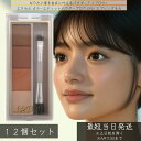 excel エクセル カラーエディットパウダーブロウ EP01 スプリングモカ ×12個セット │パウダーブロウ 眉パウダー ダブルブラシ付き 保湿成分配合 アイブロウパウダー サマーネクター