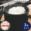電子レンジ炊飯器 2合 備長炭入りちびくろちゃん ×3個セット │ 4972940554379 レンジ用炊飯器 備長炭配合 中蓋付き ご飯メーカー 簡単炊飯器 一人暮らし用 0.5合~2合対応