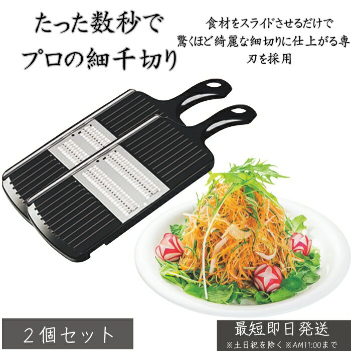 PG-619 プログレード 快速細千切り器 ×2個セット│ スライサー 千切り 野菜カッター 時短調 ...
