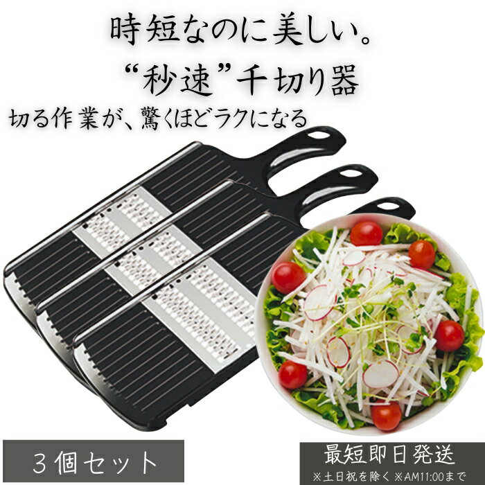 PG-618 プログレード 快速千切り器 ×3個セット │ 千切りスライサー 野菜カッター 時短調理 ...