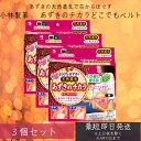 小林製薬 あずきのチカラ どこでもベルト 3個セット 腰・首・背中・肩 いろいろな部位に使いやすい 腰暖ベルト 腹巻き サポーター 防寒 保温 伸縮 通気 起...
