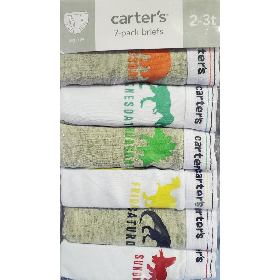 【送料無料】carter's 7枚セット『 カーターズ　恐竜　7枚 23T』 ブリーフ　パンツ ボー ...