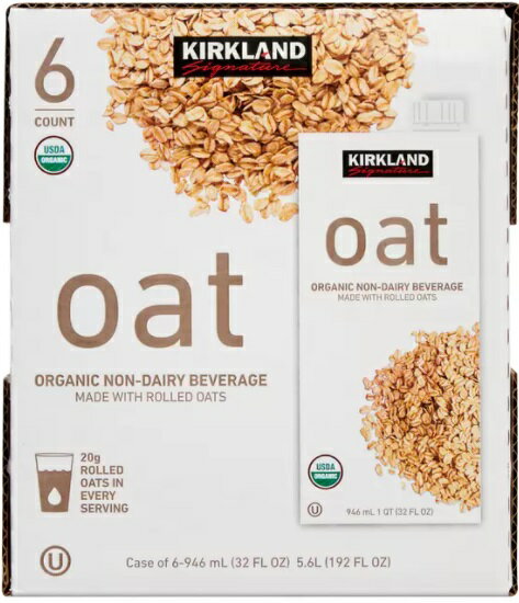 カークランドシグネチャー『oat』オーガニックオーツ飲料946mlx6本有機オーツ麦コストコ通販