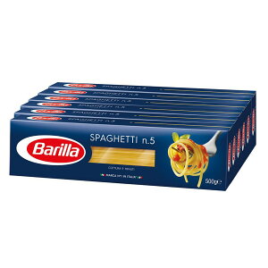 【送料無料】イタリア 『バリラ スパゲッティ』 No.5 500g x 6箱 BARILLA 　スパゲティー　パスタ 1.8mm 3kg　 6個 Barilla Spaghetti 500g x 6 バリッラ #5 イタリア料理 スパゲッティ 食材 コストコ通販