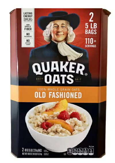 訳あり【送料無料】クエーカー オートミール シリアル 『1袋★外箱なしQUAKER OATS 2.26kg』 2.26kg オールドファッシ…