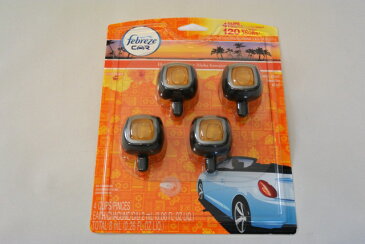 ファブリーズ イージークリップ 4個セット『ファブリーズ』 febreze 自動車用 消臭 芳香剤 車用 クルマ用 エアコン用 ハワイアンアロハ GAINオリジナル リネン&スカイ