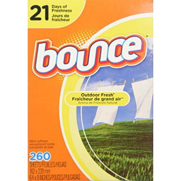 Bounce 『バウンス ドライシート』 260枚 乾燥機用衣類柔軟剤 Bounce Dryer Sheet ドライシート 洗濯洗剤 柔軟剤 除菌 消臭 衣類乾燥機 静電気防止 香り コストコ