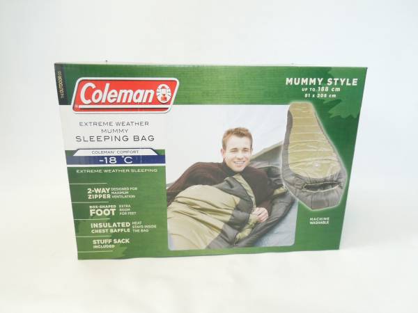 【レビューを書いて送料無料!!】Colemanコールマンエクストリームウェザーマミースリーピングバッグ寝袋-18℃マミー型シェラフシュラフ