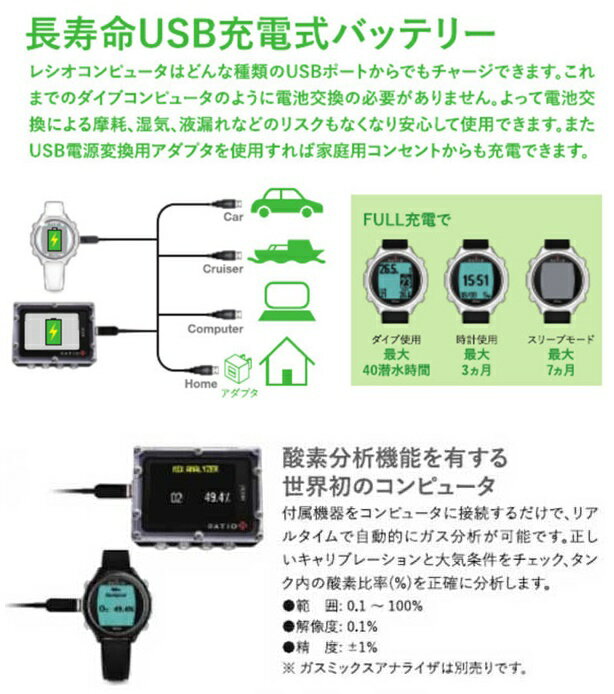 【送料無料！代金引換不可/返品・交換不可】RATIO（レシオ）iX3M GPS Easy　アイ エックス スリー エム　ダイブコンピュータ [FL1104]　※ご購入後のキャンセルはお受けしておりません。