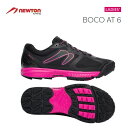 【送料無料!】 NEWTON(ニュートン) レディース ランニングシューズ BOCO AT6(ボコAT6) BLACK/PINK(ブラック×ピンク) [W005...