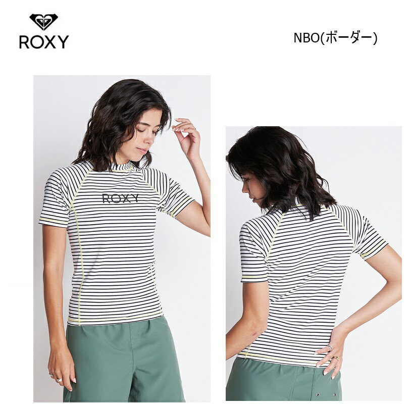 【ゆうパケットで全国送料無料!代金引換購入不可／配達日時指定不可】ROXY(ロキシー) RASHIE S/S レディース 半袖ラッシュガード [RLY225056] ※安心のお荷物追跡番号有り