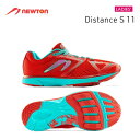 【送料無料!】 NEWTON(ニュートン) レディース ランニングシューズ Distance S 11 (ディスタンスS 11) Red/Aqua(レッド×アク...