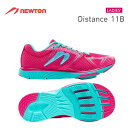 【送料無料!】 NEWTON(ニュートン) レディース ランニングシューズ DISTANCE 11B(ディスタンス11B) Pink/Turquiose(ピンク...