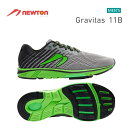 【送料無料！】 NEWTON(ニュートン) メンズ ランニングシューズ GRAVITAS 11B(グラビタス11B) Grey/Green(グレー×グリーン) [M000122B] ※返品・交換不可商品となります。