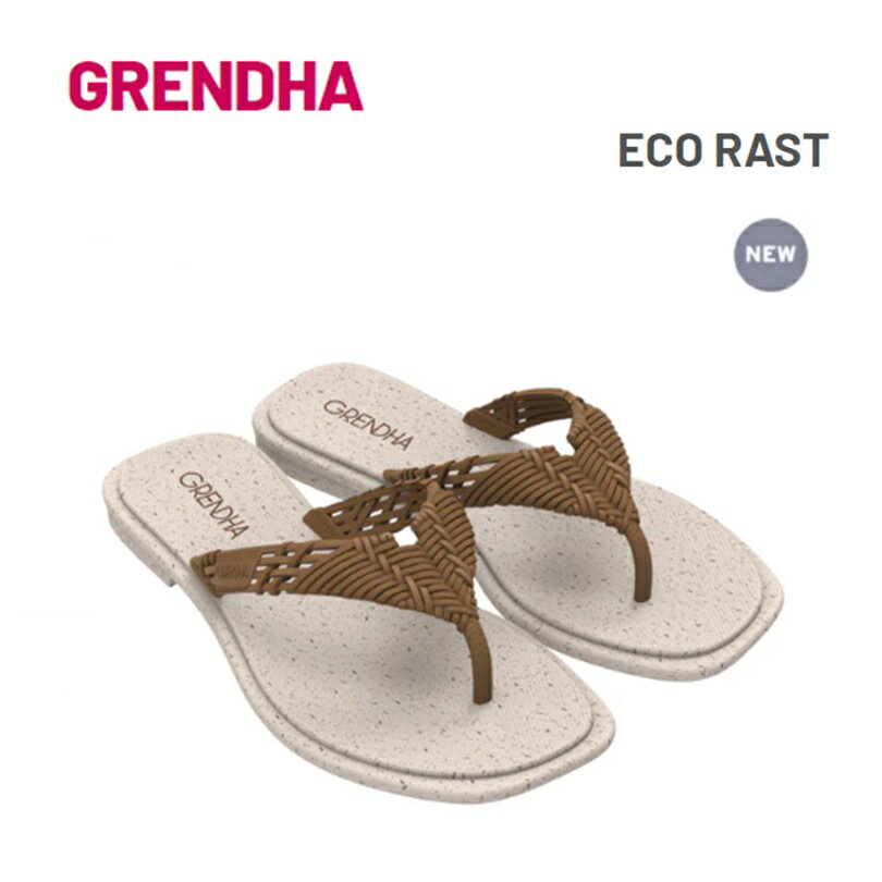 [クリックポストで全国送料無料!代金引換購入不可／配達日時指定不可] (外箱なし) grendha グレンダ レディース ビーチサンダル [SG18684] ECO RAST