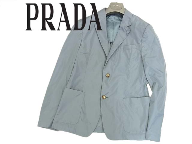 【未使用】●春先取り●プラダ PRADA スプリングジャケット ナイロン素材の軽い着心地 メンズ/48のサムネイル