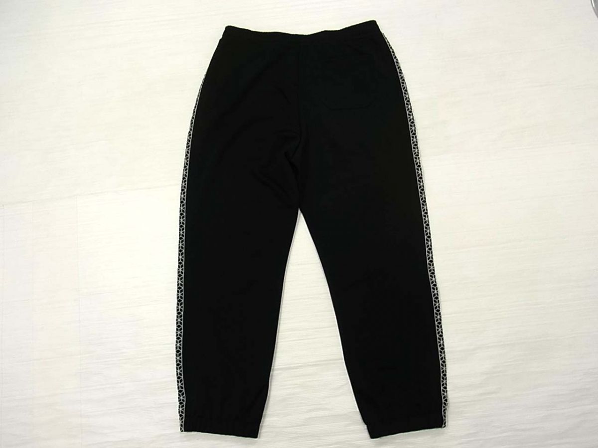 【中古】美品☆MONCLER×FRAGMENT HIROSHI FUJIWARA 7MONCLER 21AW 幾何学サイドステッチトラックパンツ ジャージ イタリア製 メンズ ブラック