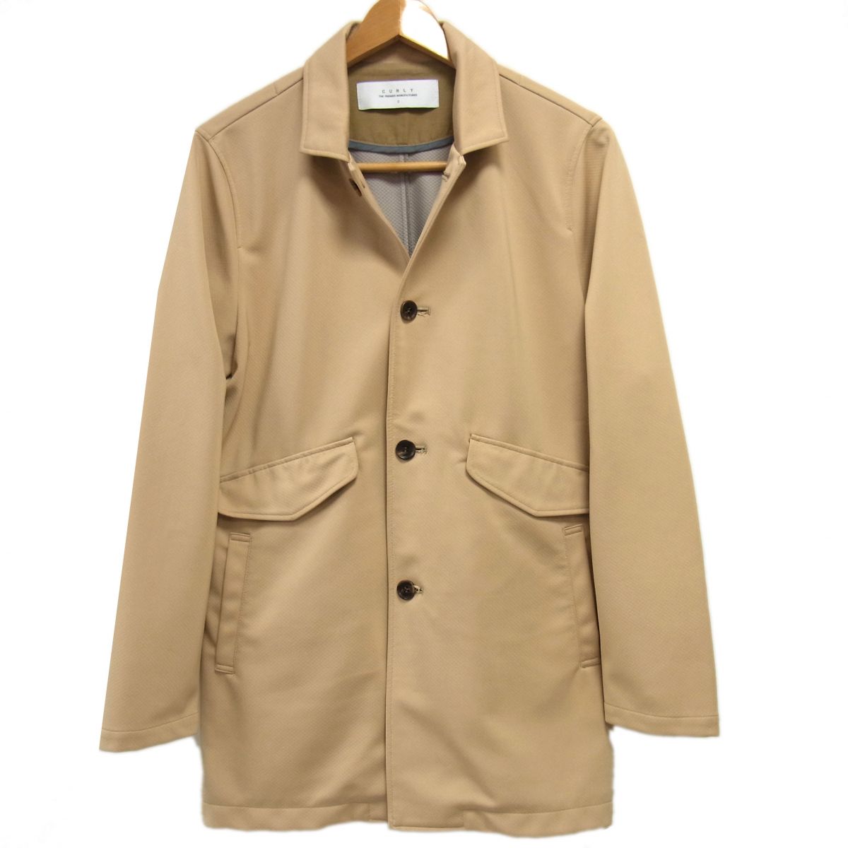 Rakuten - 【中古】☆CURLY カーリー 2L HD DUALITY COAT ショップコート ベージュ メンズ 日本製