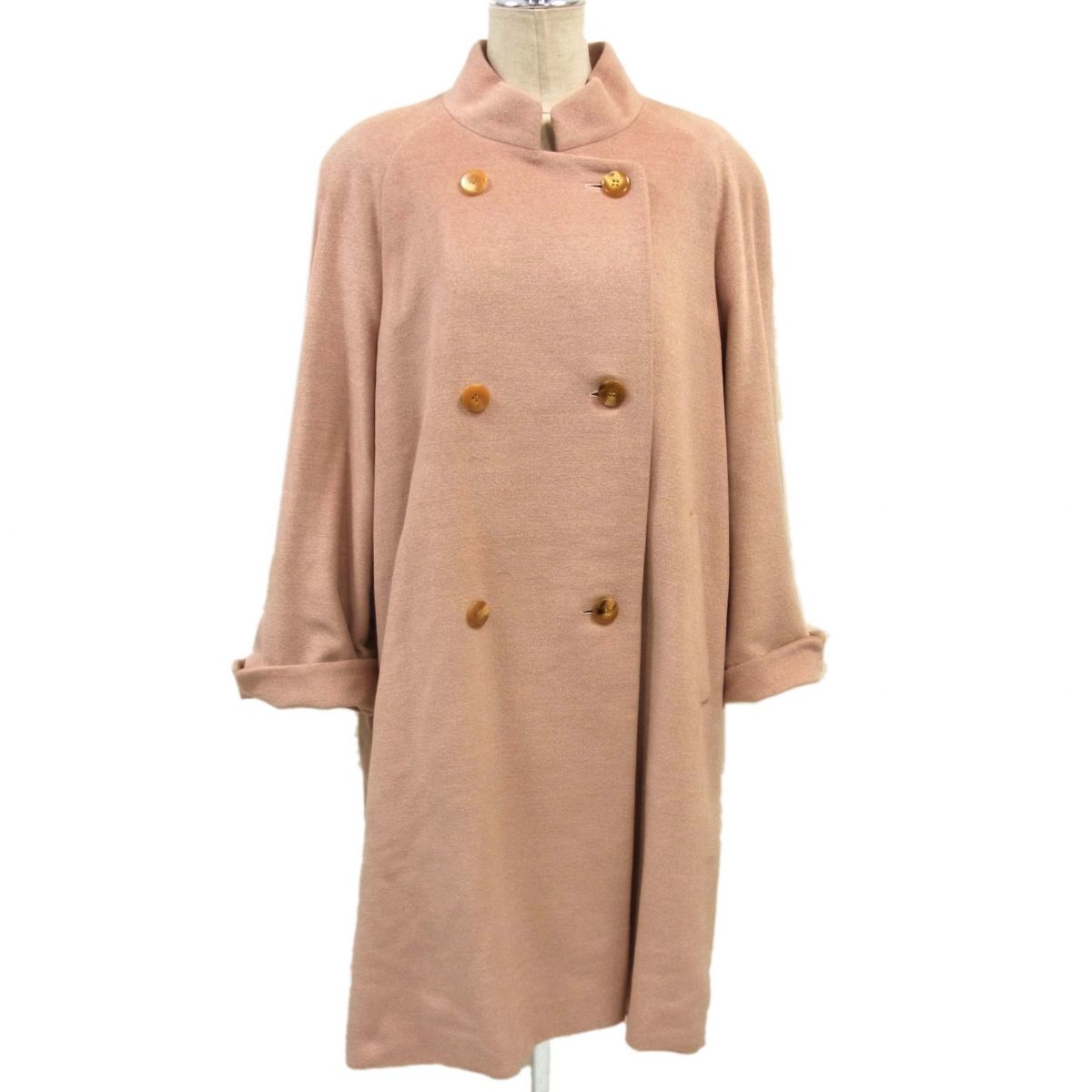 Rakuten - 【中古】◆Aquascutum アクアスキュータム シルク混 ロングコート 日本製 レディース