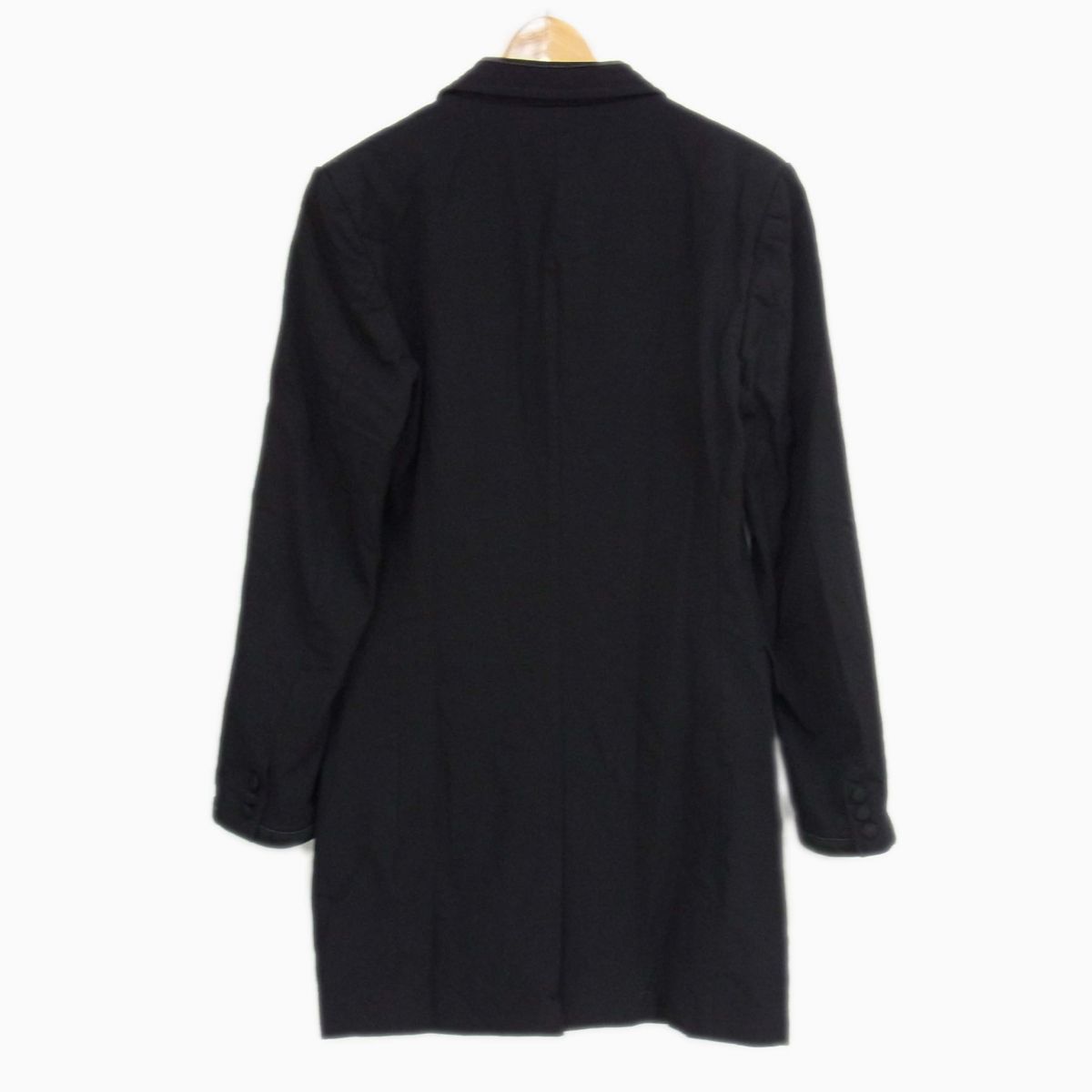 【中古】◇COMME des GARCONS HOMME 2015aw チェスター コート 後染め ブラック ミリタリーテイスト コムデギャルソンオム 　