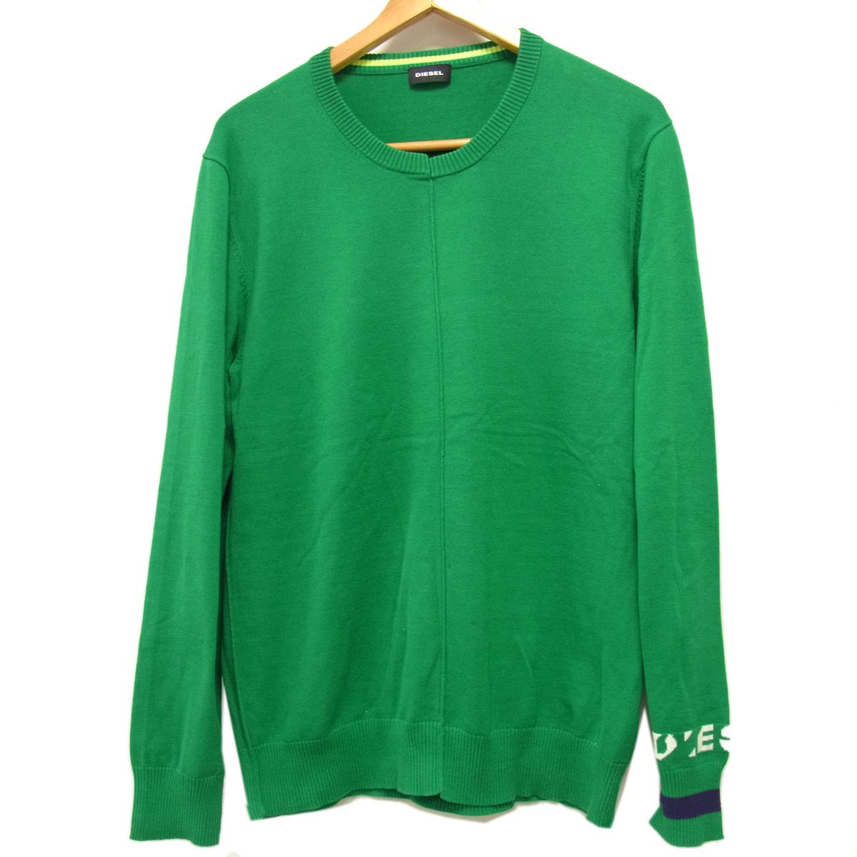Other - 【中古】美品☆DIESEL ディーゼル セーター コットンニット メンズ クルーネック グリーン