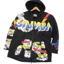 【中古】90S Jリーグ初期 レア◆ガンバ大阪 CATEGORY-1 J.LEAGUE OFFICIAL 裏ボア中綿入り ジャケット フーデッドコート メンズ