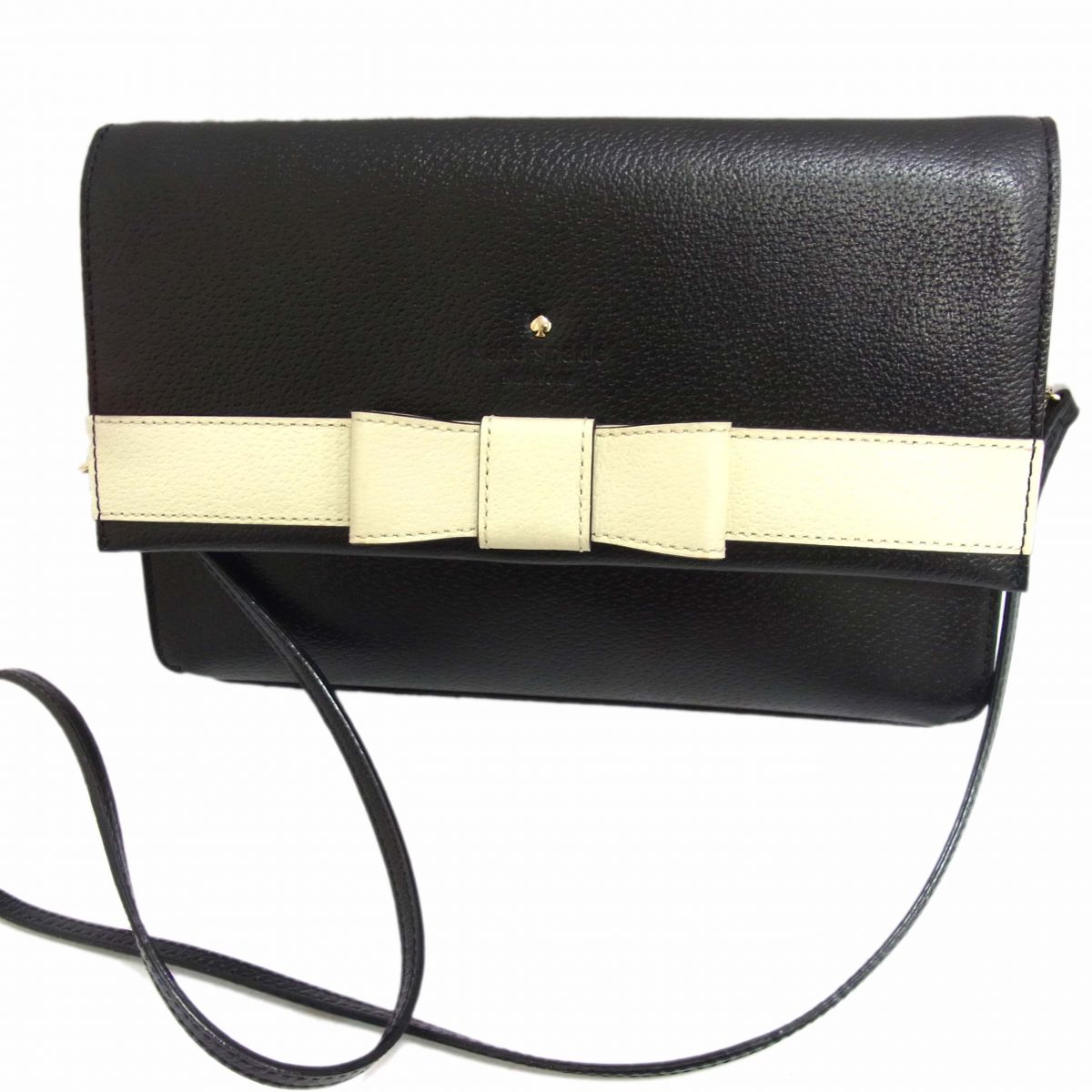 【中古】美品◆kate spade ケイトスペード ショルダーバッグ KIRK PARK SAFFIANO チェーンショルダー レディース