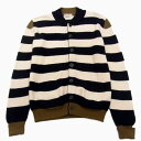 【中古】美品◇roberto collina ニットジャケット ボーダー柄 ユナイテッドアローズ ロベルト コリーナ メンズ イタリア製