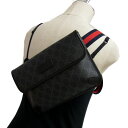 【中古】極美品◇GUCCI GGスプリーム ワンショルダー ベルトバッグ クロスボディバッグ グッチ メンズ レディース イタリア製