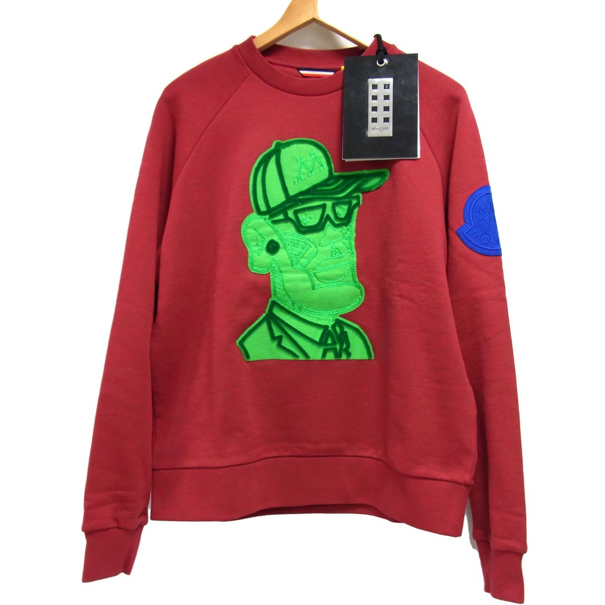 Rakuten - 【未使用】☆MONCLER GENIUS 2 Moncler 1952 MAGLIA GIROCOLLO 18AW トレーナー スウェット ワッペンロゴ