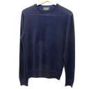 【中古】美品 ●Berluti ベルルッティ ニット セーター カシミヤ シルク リネン 濃紺 メンズ Mサイズ 正規品 イタリア製 ハイゲージ
