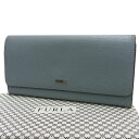 【中古】☆FURLA フルラ 長財布 BABYLON XL BIFOLD コンチネンタル レザーロングウォレット レディース 本革 小銭入れ有