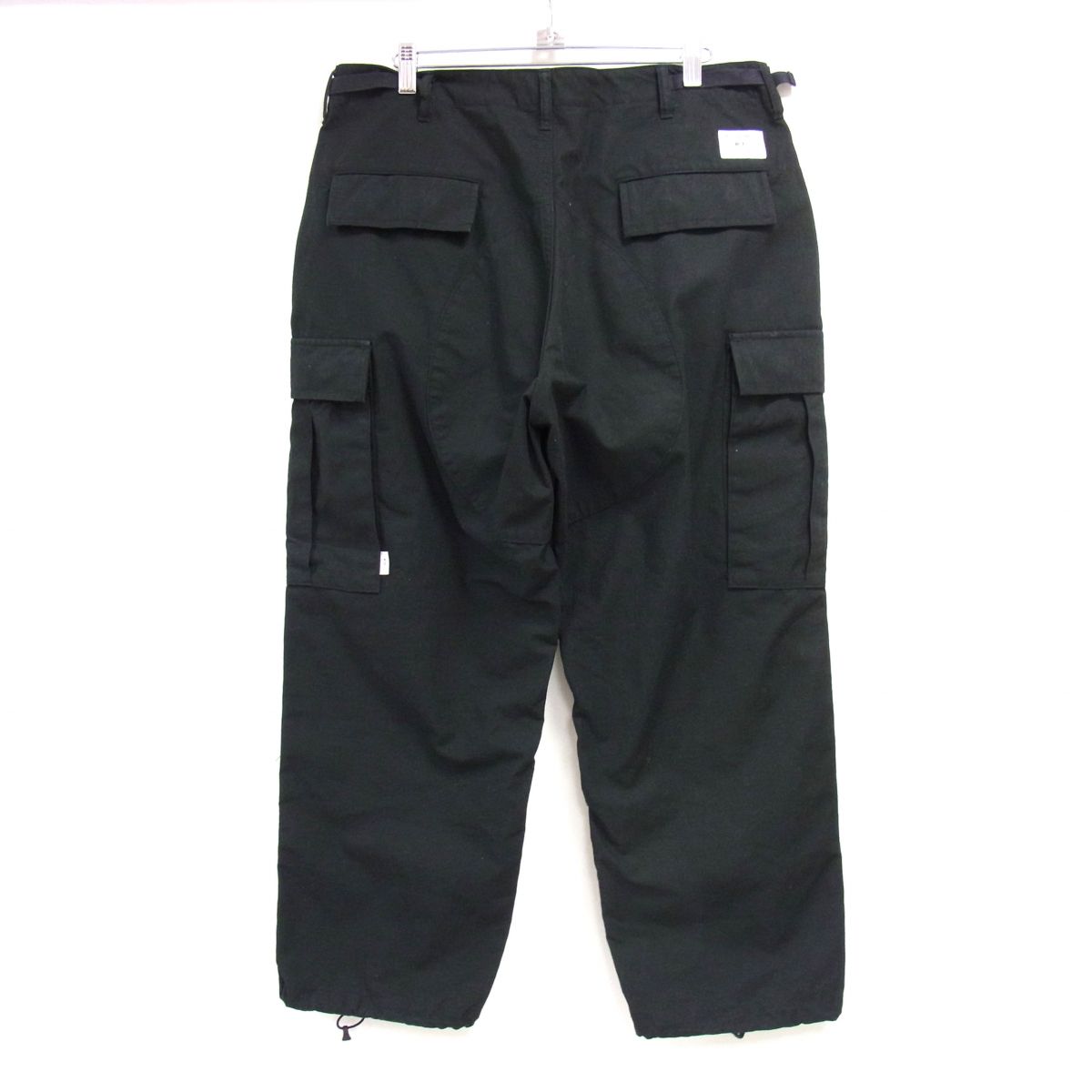 【中古】美品☆WTAPS ダブルタップス 23SS ミリタリー カーゴ トラウザーズ カーゴパンツ ブラック メンズ MILT2301 TROUSERS COTTON RIPSTOP