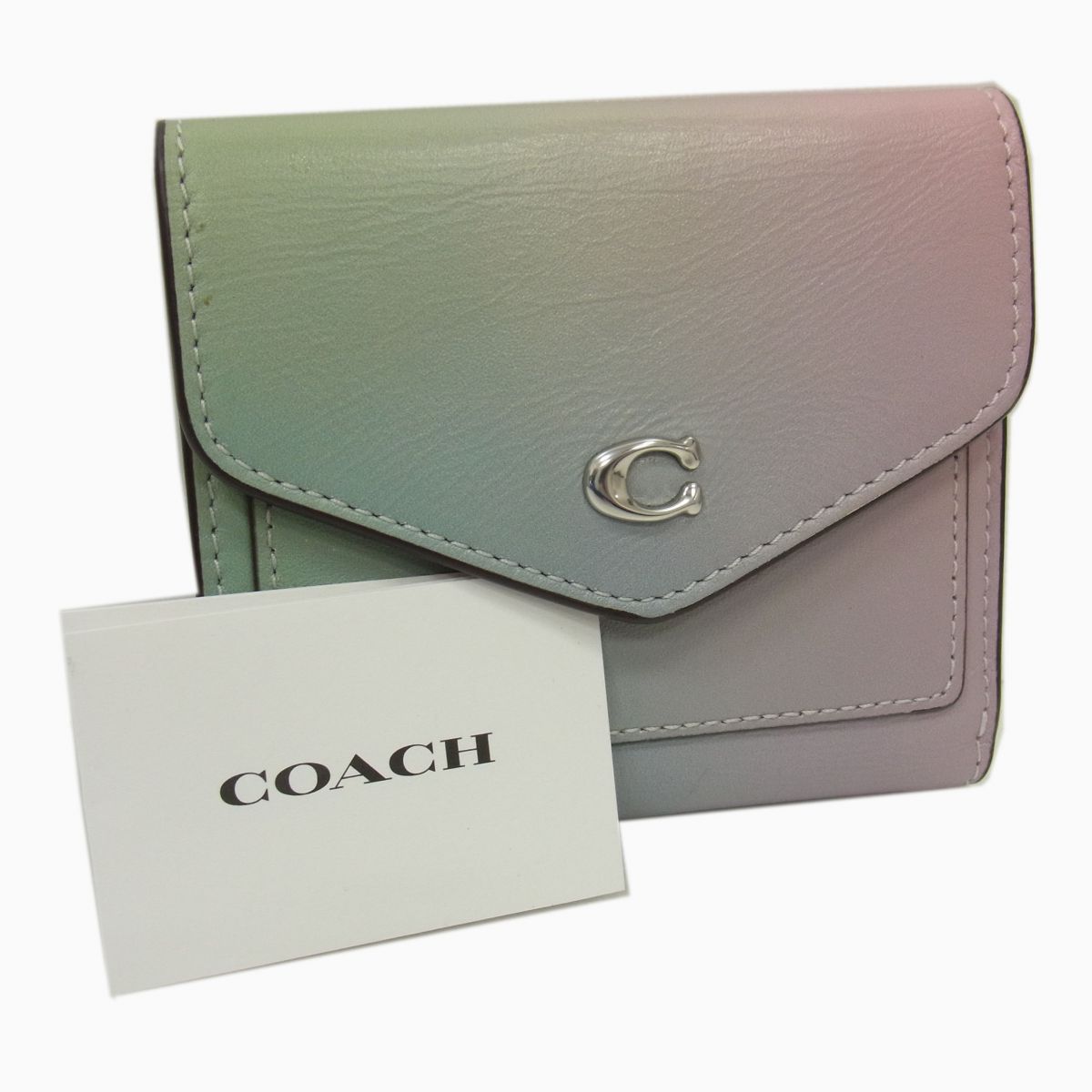 COACH グリーン クロコダイル型押し 三つ折り財布 楽天市場】コーチ 三 つ折り 財布(カラーグリーン)の通販