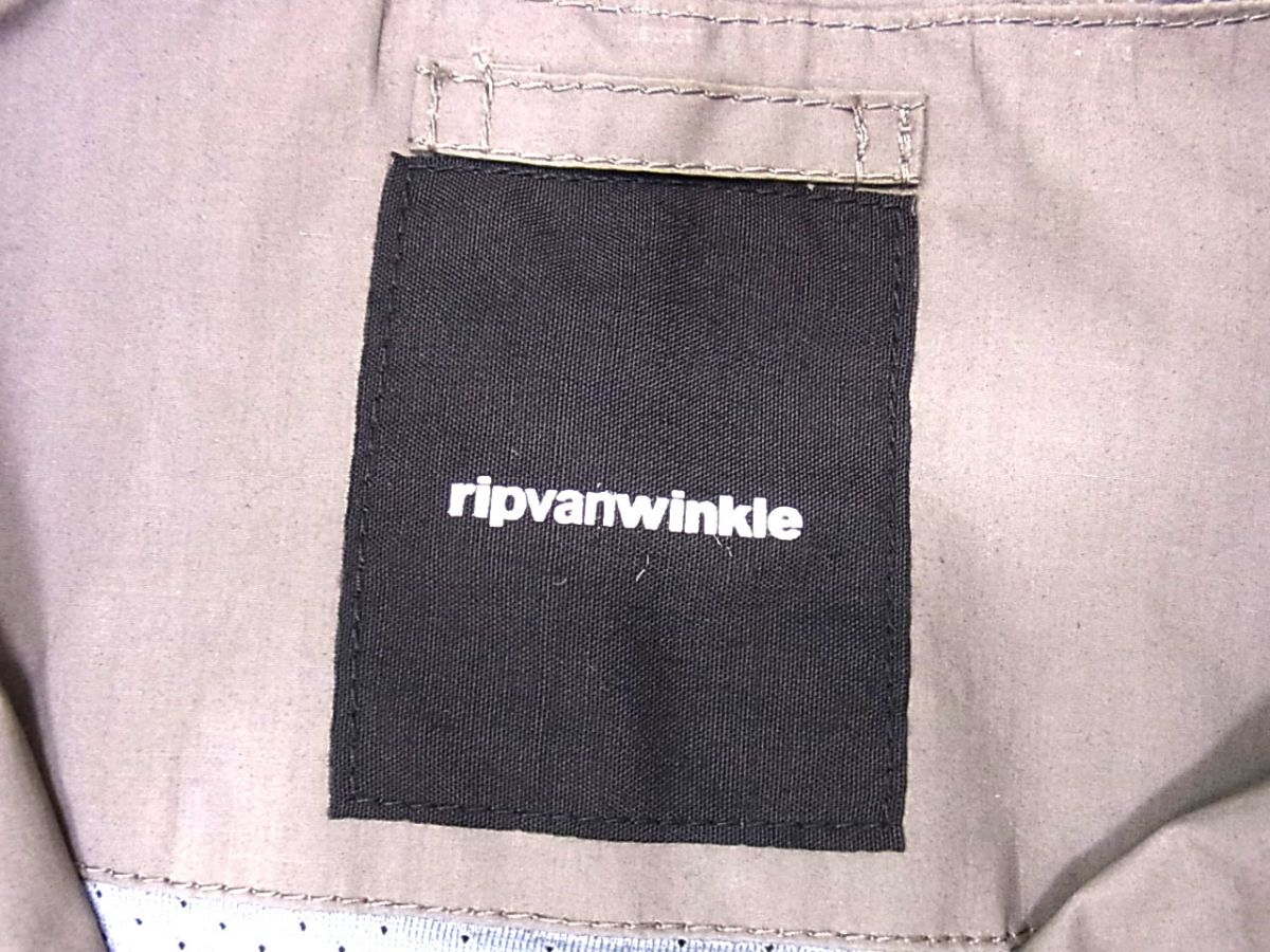 【未使用】☆RIPVANWINKLE リップヴァンウィンクル 15ss PUFF HOOD VEST パフフードベスト Wジップ メンズ 日本製