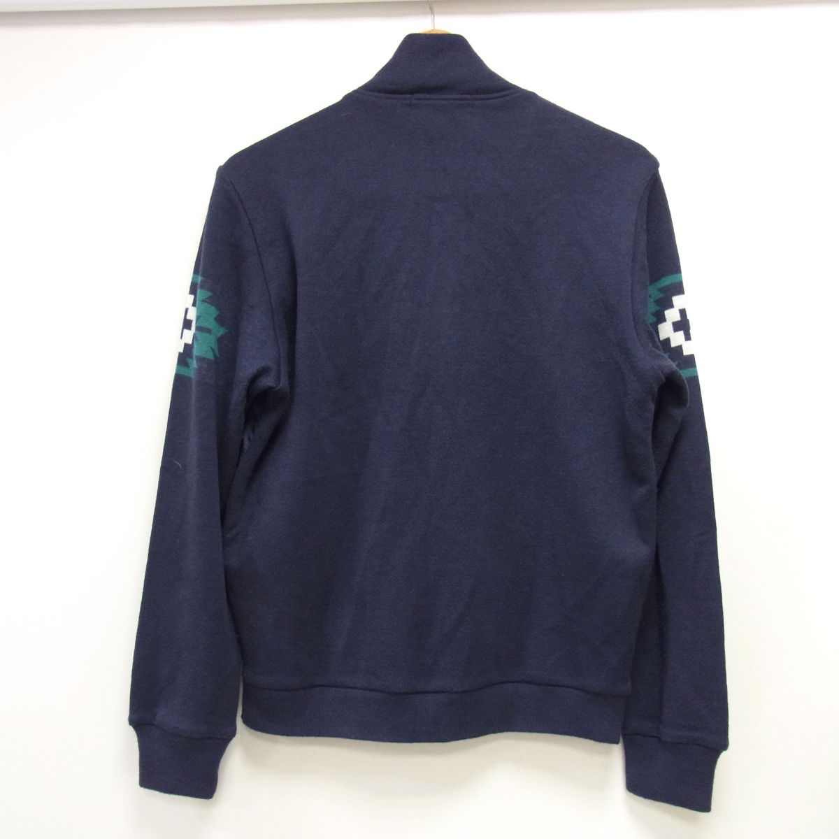 【中古】美品☆le coq sportif ルコックスポルティフ 素材切り替え ニットジップジャケット フルジップ ゴルフに メンズ