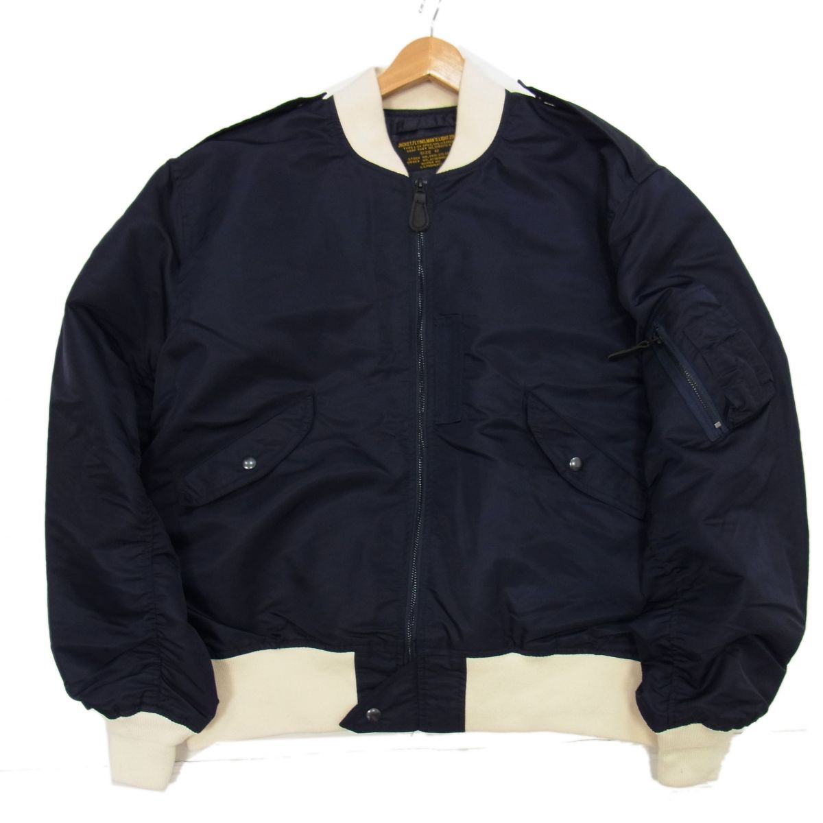 Rakuten - 【中古】美品☆WAIPER.inc ワイパーインク 米軍 L-2A フライトジャケット MIL-J-5392A 復刻モデル ミリタリージャケット メンズ 春物