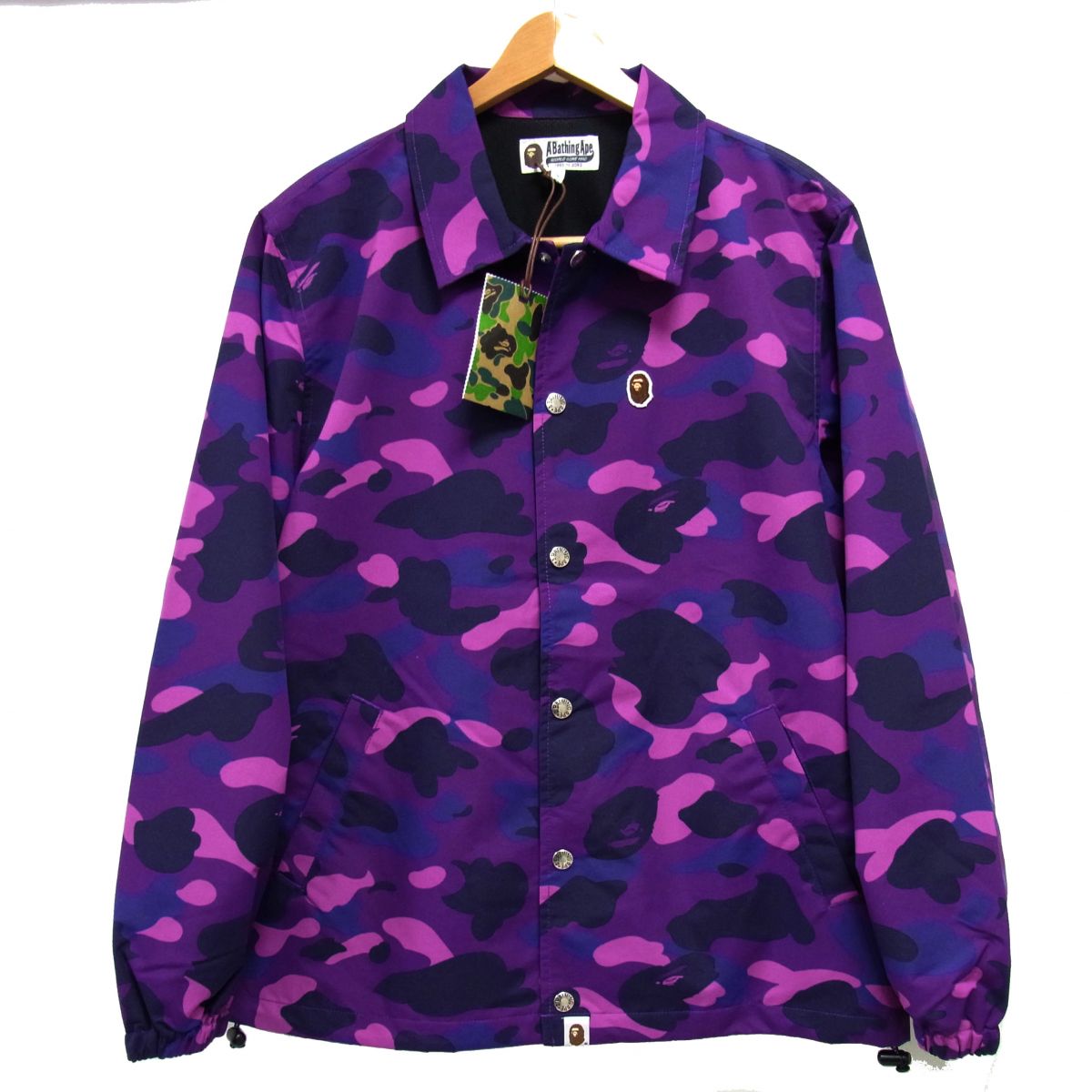 希少　アベイシングエイプ レッド　総柄　コーチ　ジャケット BAPE LOGO COACH JACKET | bape.com