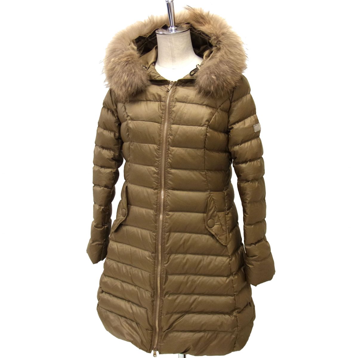 【中古】☆TATRAS タトラス ARGENTELLA アルジェンテラ ダウンコート リアルフードファー レディース 上質グースダウン Wジップ