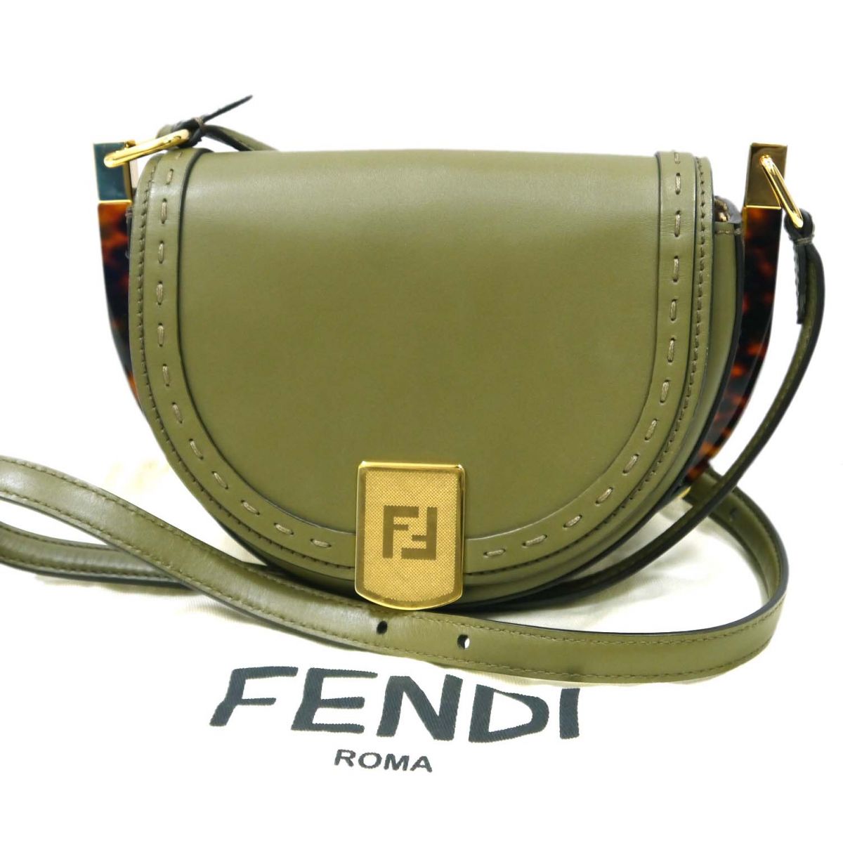 フェンディ　バッグ　ミニマンマ　チェーン　べっ甲　ミニハンド　レザー　ショルダー FENDI（フェンディ） BY THE WAY Mini Canvas Bag ハンドバッグ