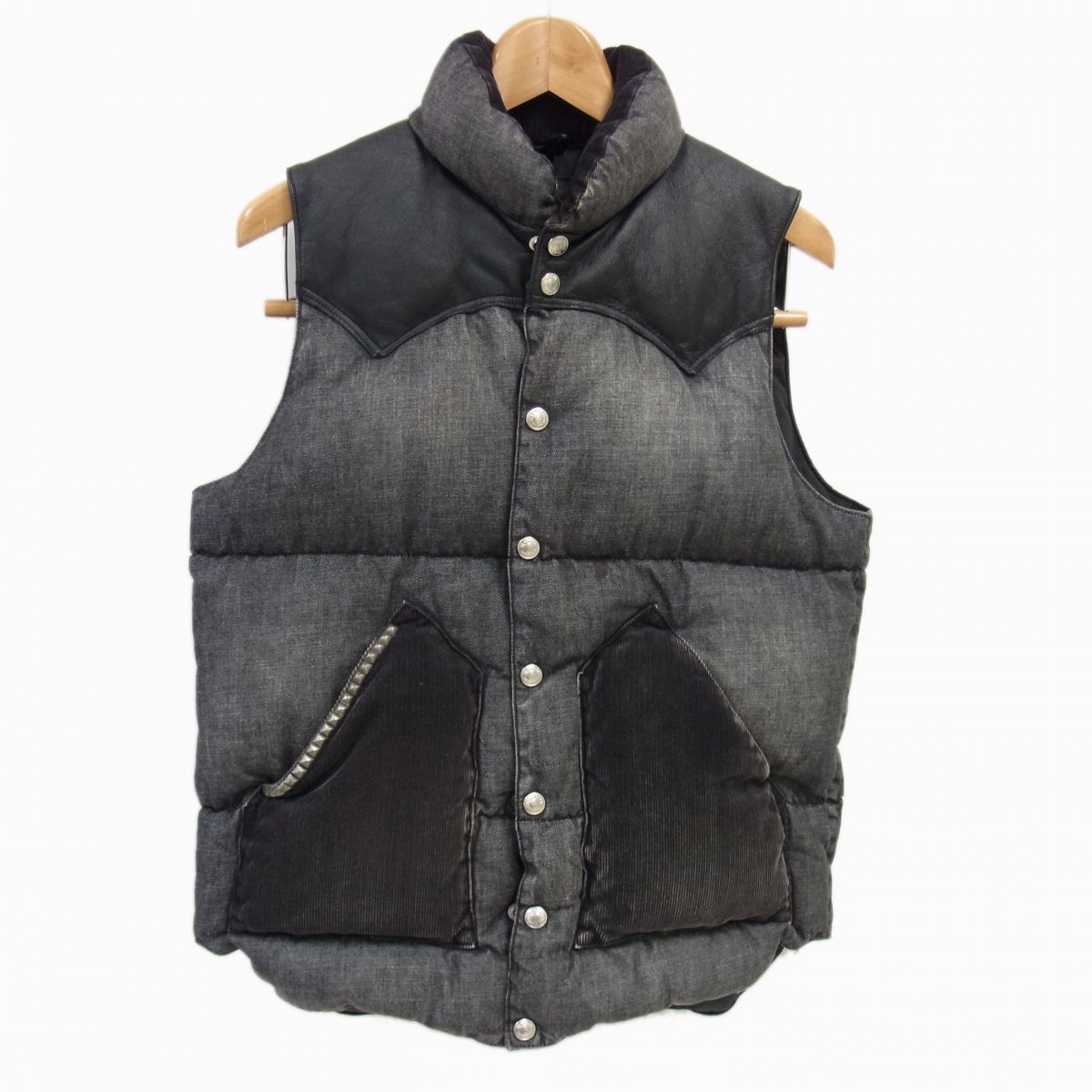 【美品】ヒステリックグラマー ロッキーマウンテン ダウンベスト レオパード HYSTERIC GLAMOUR（ヒステリックグラマー）の「ROCKY MOUNTAIN