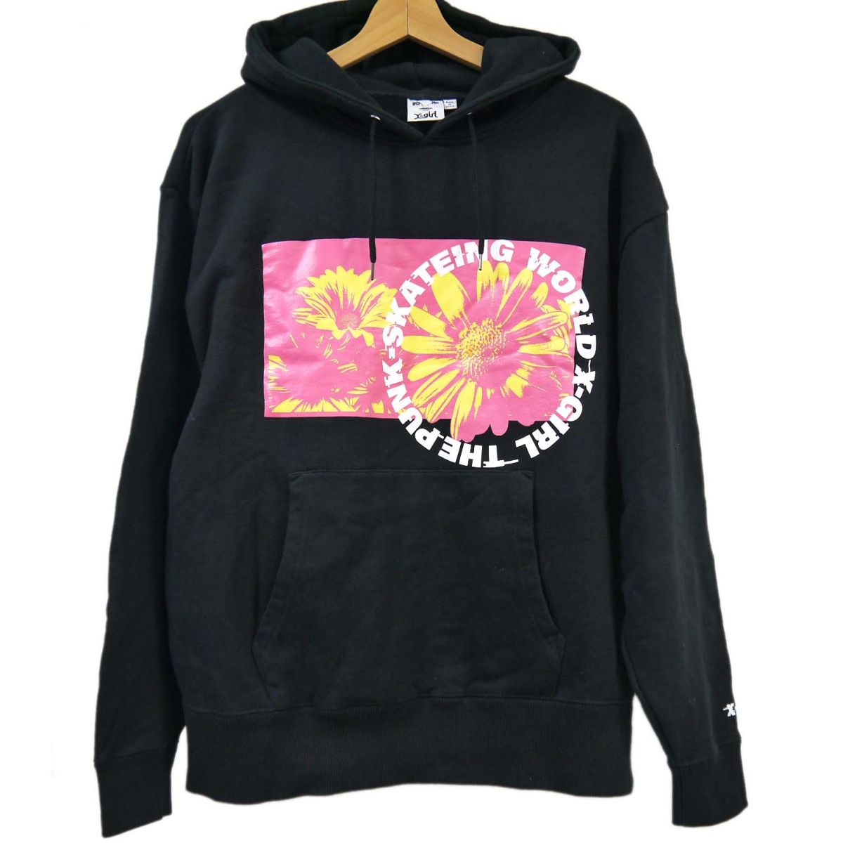 Rakuten - 【中古】◆X-girl エックスガール フーディー デイジー スウェット パーカー MONOCHROME DAISY SWEAT HOODIE レディース