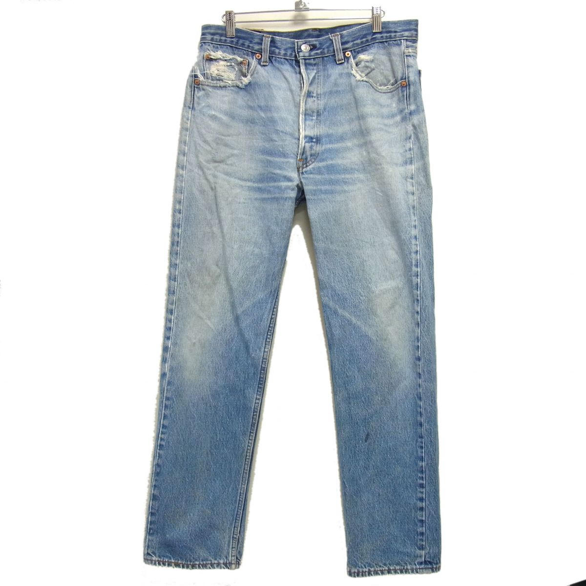 Rakuten - 【中古】☆米国製 LEVI'S リーバイス 501 デニムパンツ ジーンズ ボタンフライ メンズ ボトムス 92年製 刻印653 USA製