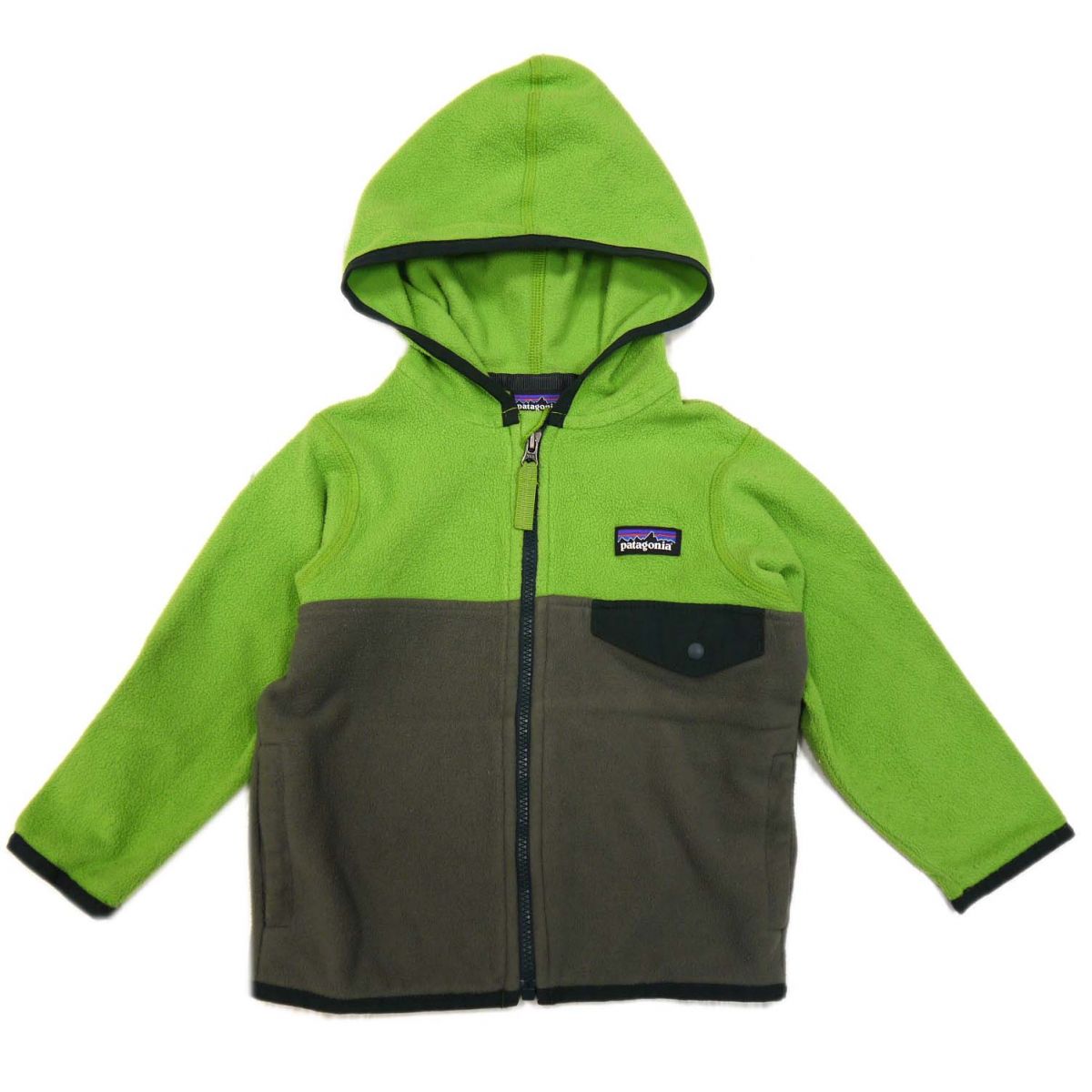 Rakuten - 【中古】◆patagonia パタゴニア フリースジャケット ベビー 12-18M マイクロD・スナップT・ジャケット 子ども ツートンカラー アウトドア