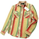 【未使用】●RRL ダブルアールエル 22SS ワーク シャツ 長袖 ジャガード コットン ネイティブ柄 メンズ Ralph Lauren ダブルRL(4)