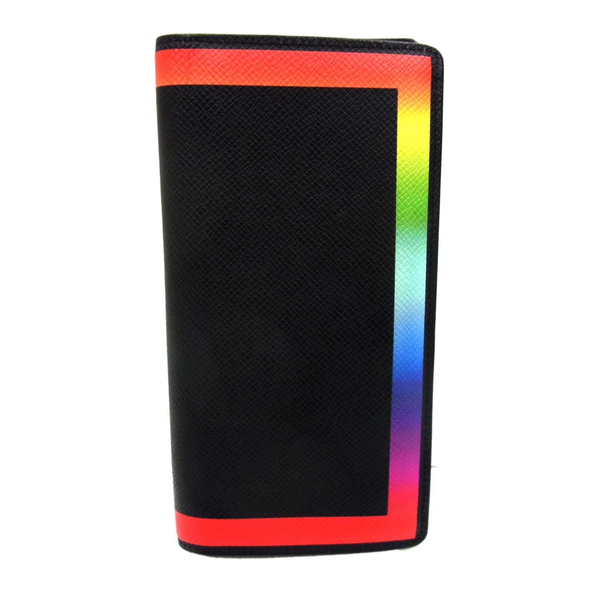 【中古】◆LOUIS VUITTON ルイヴィトン ヴァージルアブロー ポルトフォイユ ブラザ タイガ レインボー 長財布 レザーウォレット フランス製 メンズ
