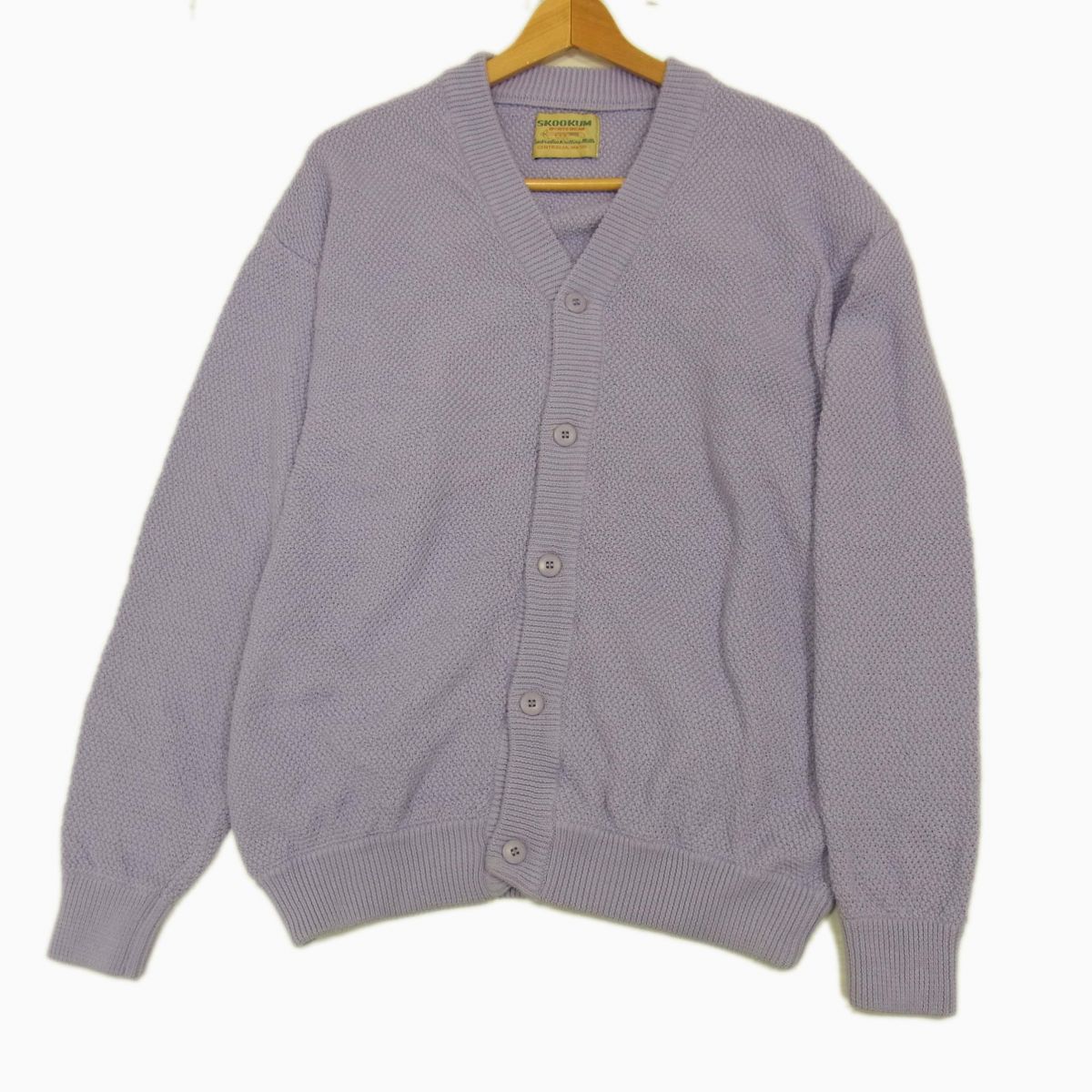 【中古】 美品◇SKOOKUM SHIPS any別注 コットンニットジャケット カーディガン 鹿の子編み スクーカム シップス メンズ レディース