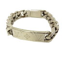 【中古】◆LOUIS VUITTON ルイヴィトン モノグラム チェーンブレスレット イタリア製 メンズ