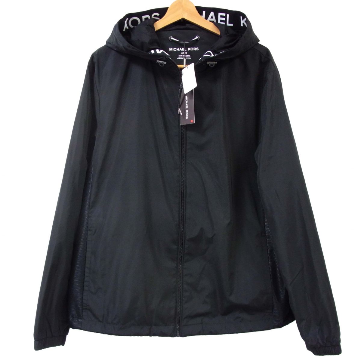Rakuten - 【未使用】 ◆MICHAEL KORS マイケルコース メッシュ ウインドブレーカー 切替 ジップジャケット フーディー メンズ